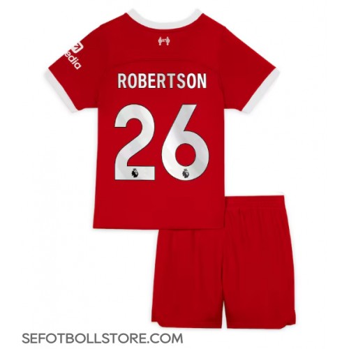 Liverpool Andrew Robertson #26 Replika babykläder Hemmaställ Barn 2023-24 Kortärmad (+ korta byxor)